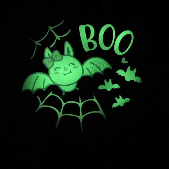 Kids Glow in the Dark bat Shirt - Picture 2 of 4